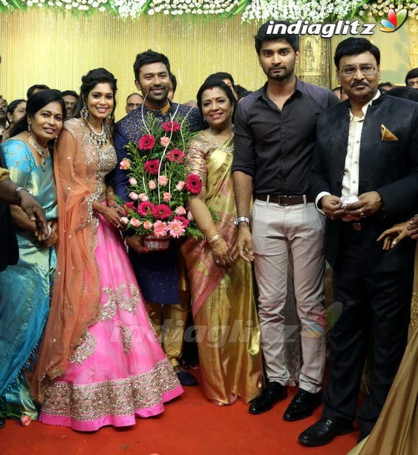 Bhagyaraj's son Shanthan And Keerthi Wedding Reception