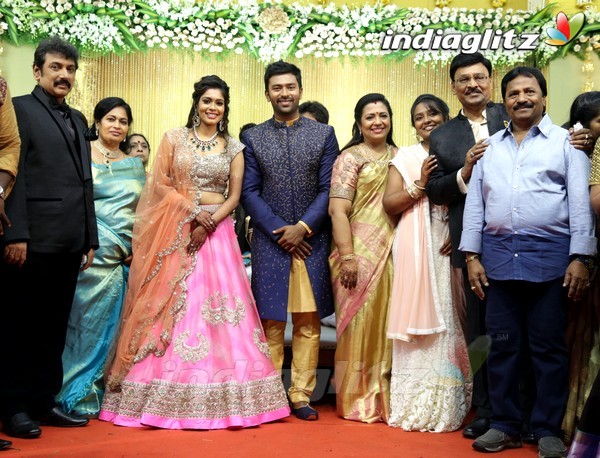 Bhagyaraj's son Shanthan And Keerthi Wedding Reception