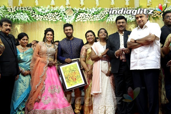 Bhagyaraj's son Shanthan And Keerthi Wedding Reception