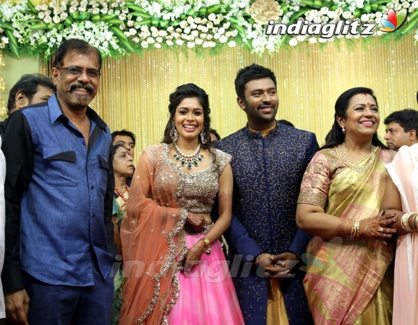 Bhagyaraj's son Shanthan And Keerthi Wedding Reception