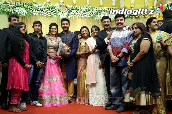 Bhagyaraj's son Shanthan And Keerthi Wedding Reception