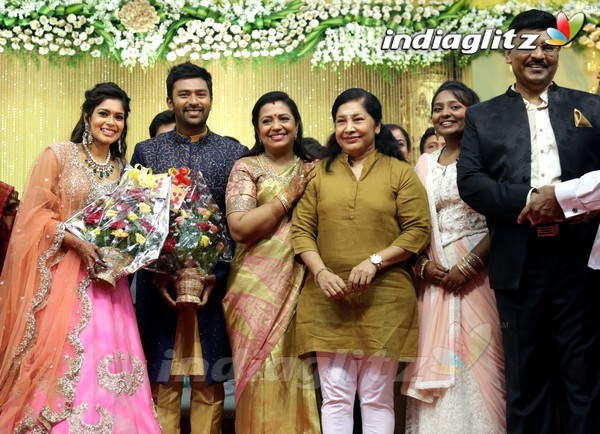 Bhagyaraj's son Shanthan And Keerthi Wedding Reception