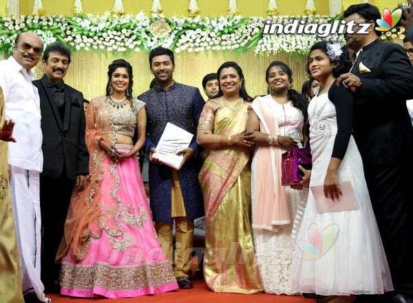 Bhagyaraj's son Shanthan And Keerthi Wedding Reception