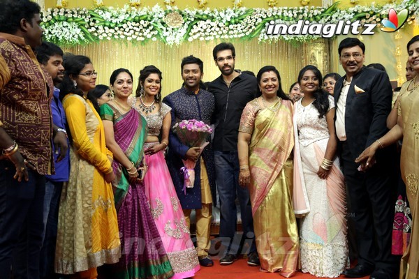 Bhagyaraj's son Shanthan And Keerthi Wedding Reception