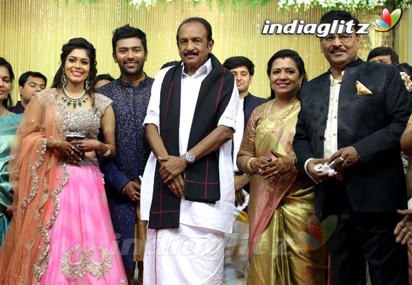 Bhagyaraj's son Shanthan And Keerthi Wedding Reception