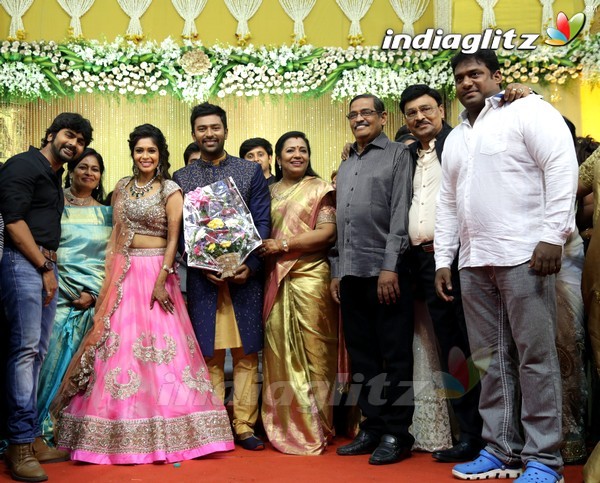 Bhagyaraj's son Shanthan And Keerthi Wedding Reception