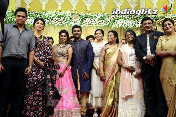 Bhagyaraj's son Shanthan And Keerthi Wedding Reception