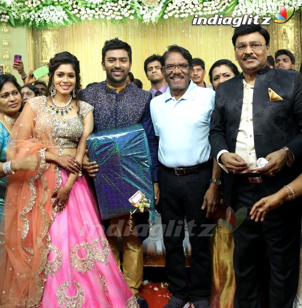 Bhagyaraj's son Shanthan And Keerthi Wedding Reception