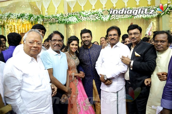 Bhagyaraj's son Shanthan And Keerthi Wedding Reception