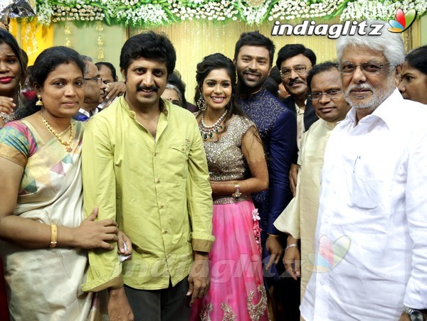 Bhagyaraj's son Shanthan And Keerthi Wedding Reception