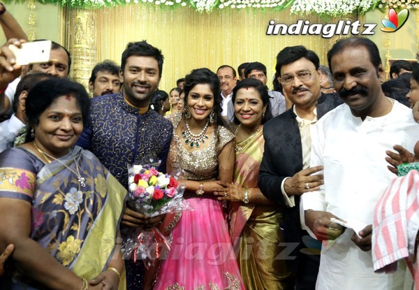 Bhagyaraj's son Shanthan And Keerthi Wedding Reception