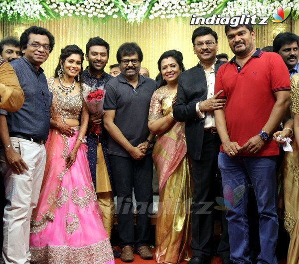 Bhagyaraj's son Shanthan And Keerthi Wedding Reception