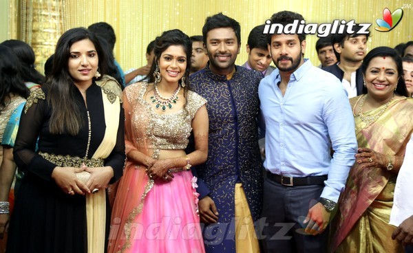 Bhagyaraj's son Shanthan And Keerthi Wedding Reception