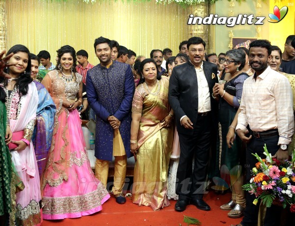 Bhagyaraj's son Shanthan And Keerthi Wedding Reception