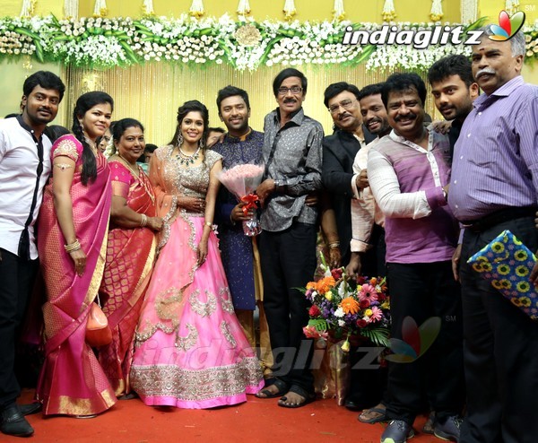 Bhagyaraj's son Shanthan And Keerthi Wedding Reception