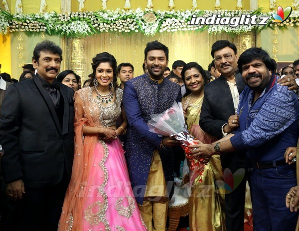 Bhagyaraj's son Shanthan And Keerthi Wedding Reception