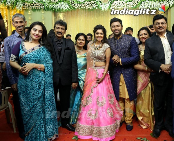 Bhagyaraj's son Shanthan And Keerthi Wedding Reception