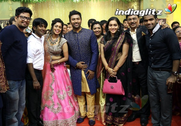 Bhagyaraj's son Shanthan And Keerthi Wedding Reception