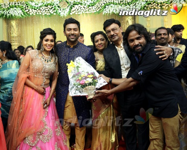 Bhagyaraj's son Shanthan And Keerthi Wedding Reception