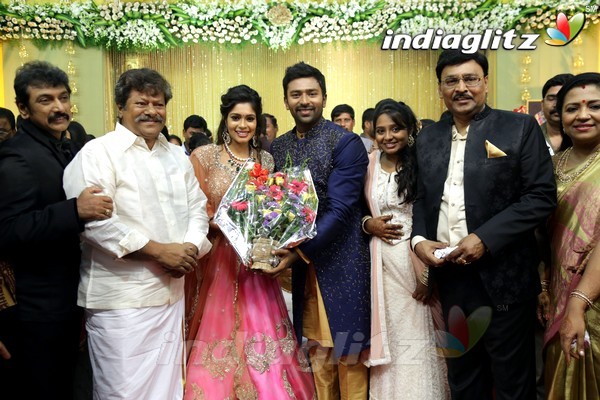 Bhagyaraj's son Shanthan And Keerthi Wedding Reception