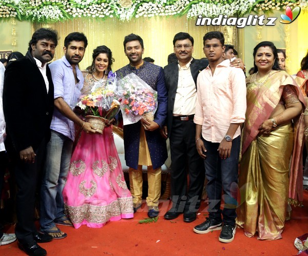 Bhagyaraj's son Shanthan And Keerthi Wedding Reception