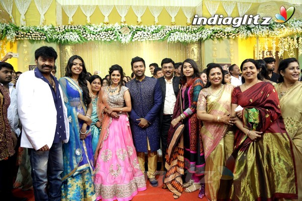 Bhagyaraj's son Shanthan And Keerthi Wedding Reception