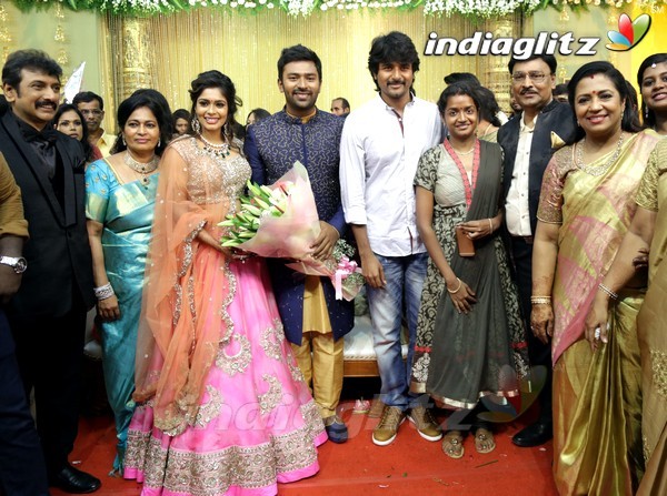 Bhagyaraj's son Shanthan And Keerthi Wedding Reception