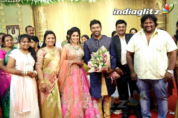 Bhagyaraj's son Shanthan And Keerthi Wedding Reception