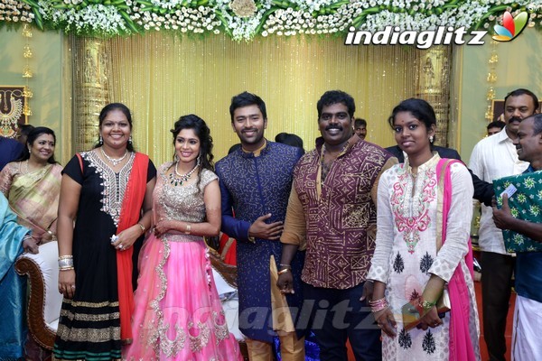 Bhagyaraj's son Shanthan And Keerthi Wedding Reception