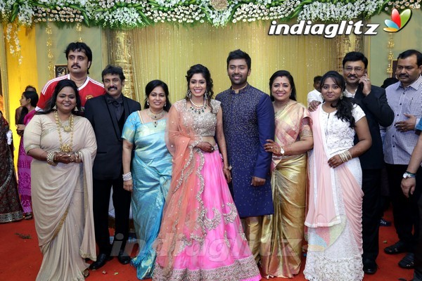 Bhagyaraj's son Shanthan And Keerthi Wedding Reception