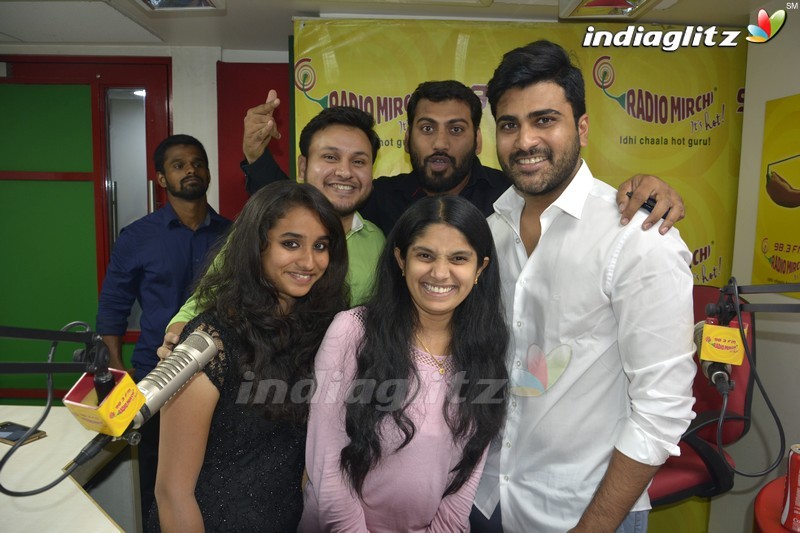 Sharwanand at Radio Mirchi in Vijayawada