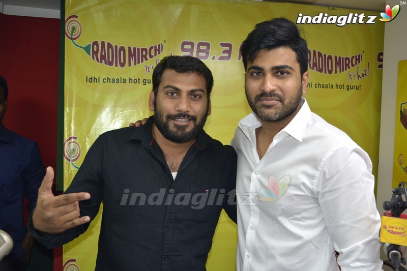 Sharwanand at Radio Mirchi in Vijayawada