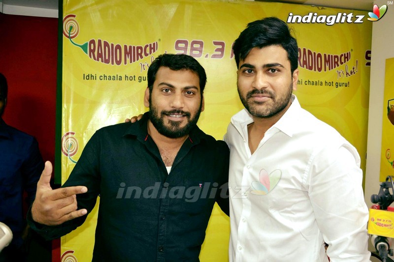 Sharwanand at Radio Mirchi in Vijayawada