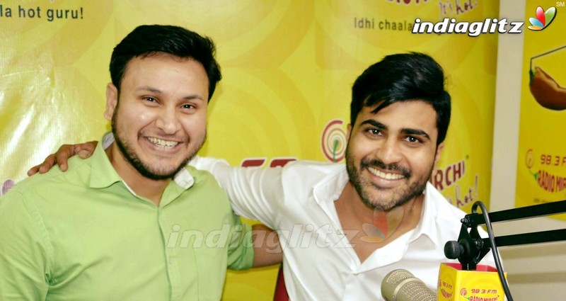 Sharwanand at Radio Mirchi in Vijayawada