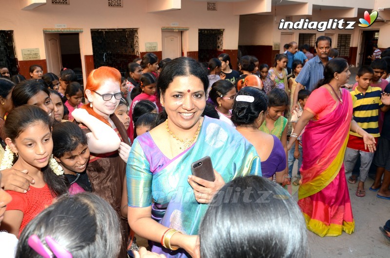 Shivani Rajashekar Birthday Celebrations At Devnar School For The Blind