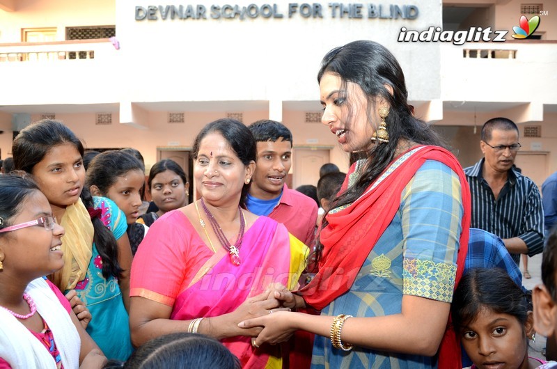 Shivani Rajashekar Birthday Celebrations At Devnar School For The Blind