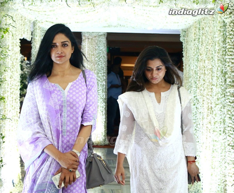 Celebs @ Sridevi Prayer Meet In Chennai