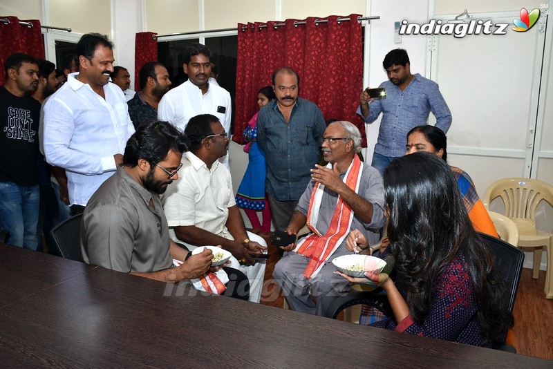 'Tej I Love You' Team @ Durga Temple Vijayawada