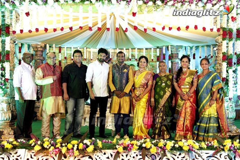 Thota Prasad Daughter Padma Naga Sravya Wedding Reception Photos