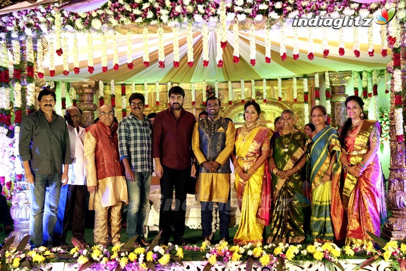 Thota Prasad Daughter Padma Naga Sravya Wedding Reception Photos