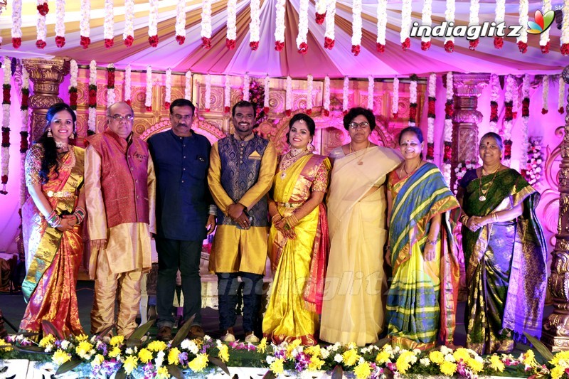 Thota Prasad Daughter Padma Naga Sravya Wedding Reception Photos