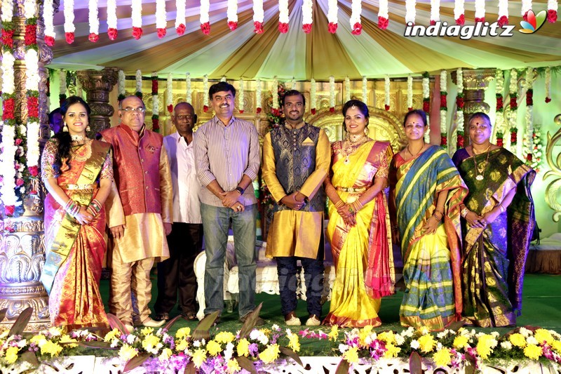 Thota Prasad Daughter Padma Naga Sravya Wedding Reception Photos