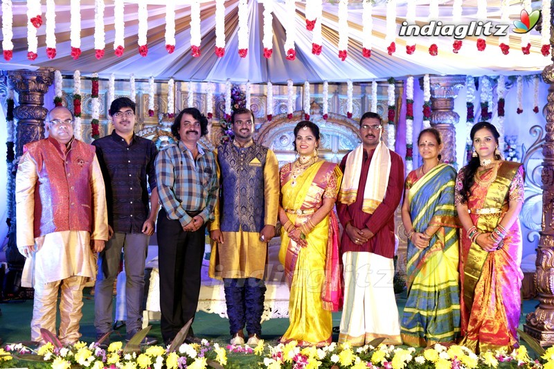 Thota Prasad Daughter Padma Naga Sravya Wedding Reception Photos