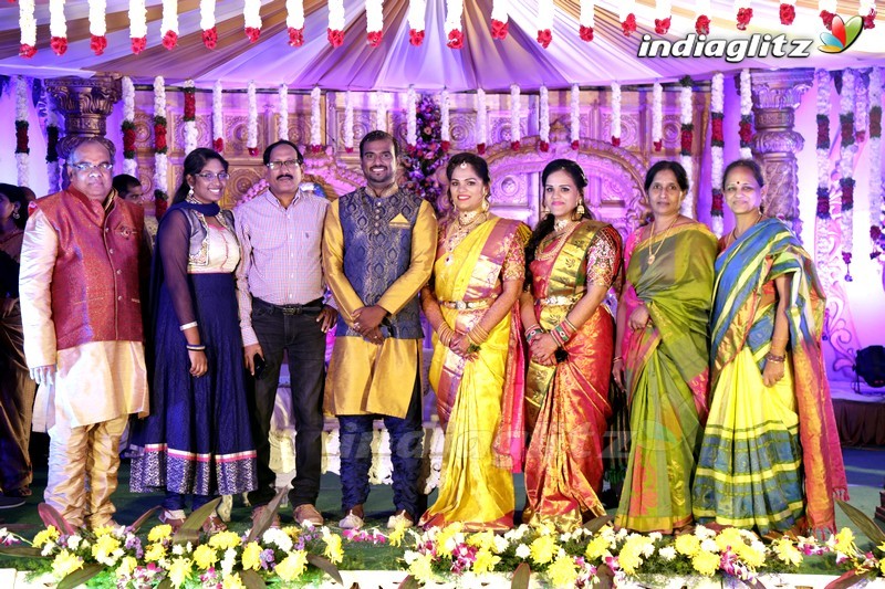 Thota Prasad Daughter Padma Naga Sravya Wedding Reception Photos