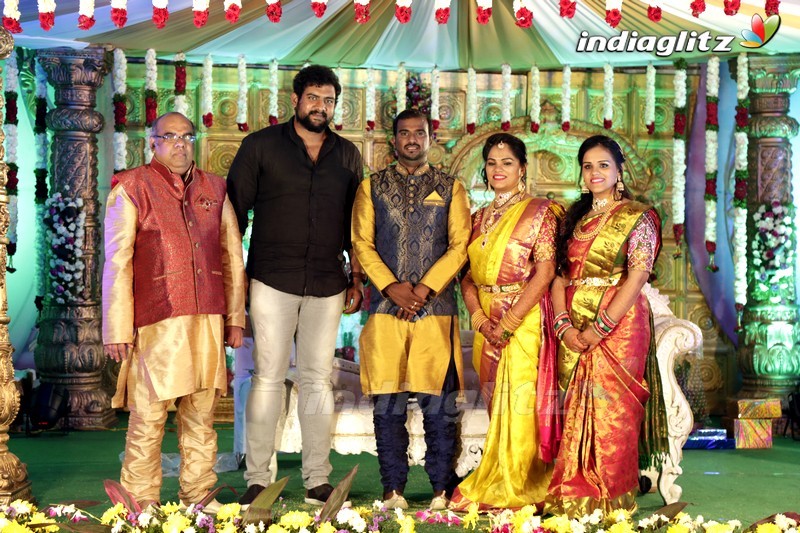 Thota Prasad Daughter Padma Naga Sravya Wedding Reception Photos