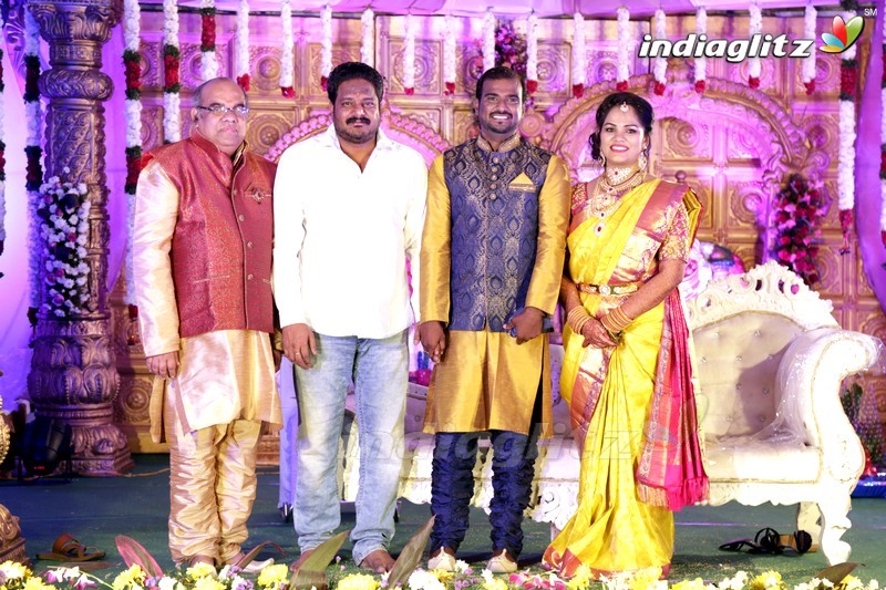 Thota Prasad Daughter Padma Naga Sravya Wedding Reception Photos