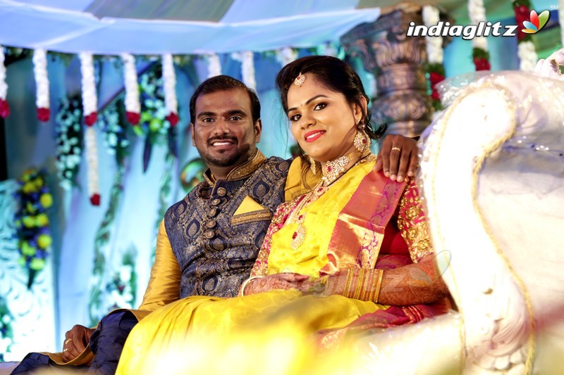 Thota Prasad Daughter Padma Naga Sravya Wedding Reception Photos