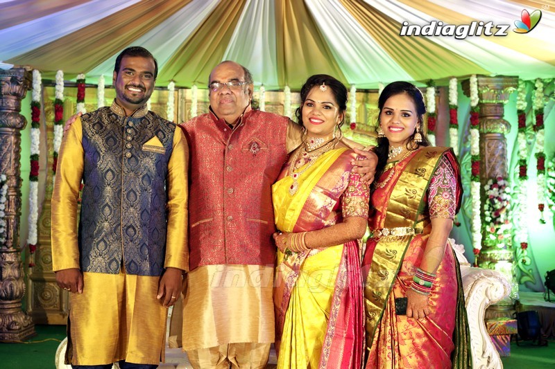 Thota Prasad Daughter Padma Naga Sravya Wedding Reception Photos