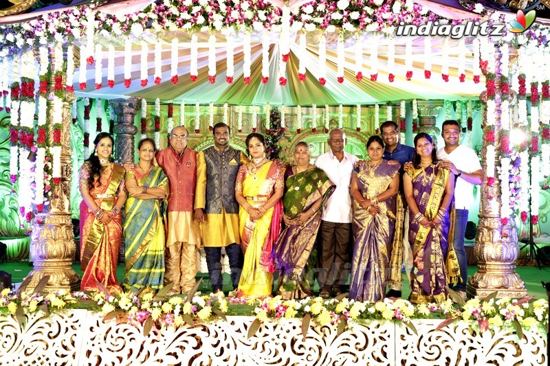 Thota Prasad Daughter Padma Naga Sravya Wedding Reception Photos