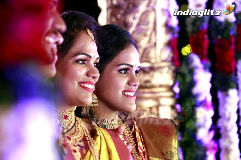 Thota Prasad Daughter Padma Naga Sravya Wedding Reception Photos